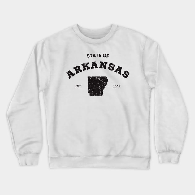 State Of Arkansas USA College Vintage Crewneck Sweatshirt by Foxxy Merch